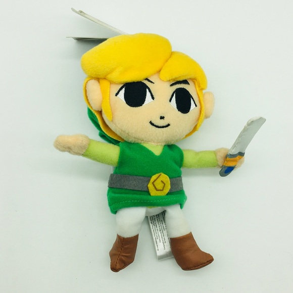 Nintendo Legend of Zelda Toon Link 7.5" Plush Figure The Phantom Hourglass 2011 - Picture 1 of 7